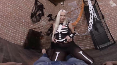 Naughty blonde Karol Lilien finds herself riding the cock like a crazy cowgirl